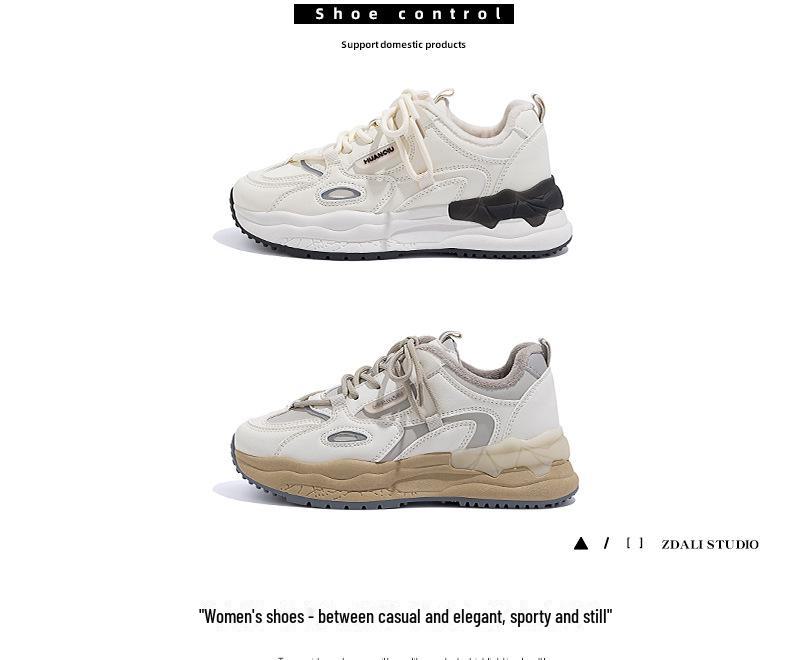 Global ZHQ-XA032-2 Damen Winter Dicksohlige Samt Dad Schuhe - Lässige Warme Baumwolle Sport Sneakers