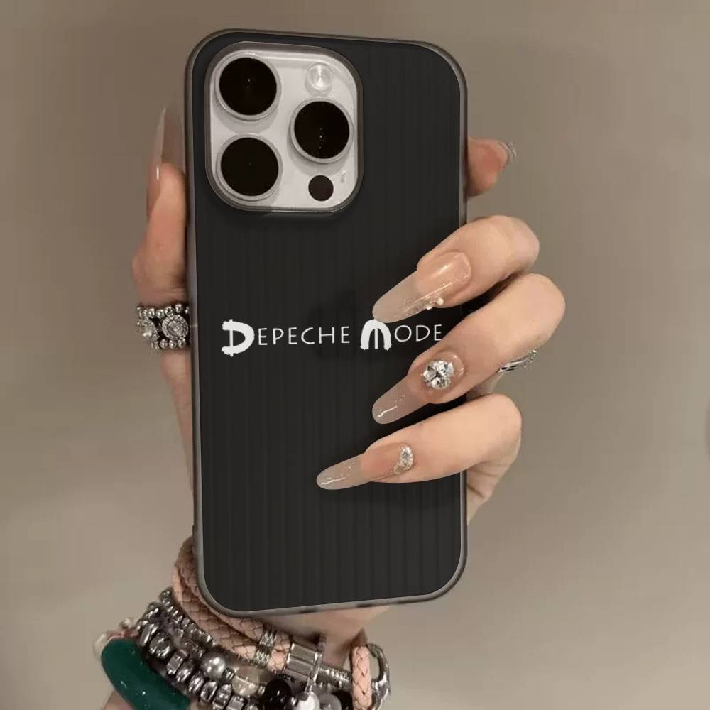 

D-Depeche Mode Rock Band For IPhone 17 16 15 14 13 12 11 Pro Max Plus Pro Corrugated Shockproof Matte Phone Cover iPhone 14 plus