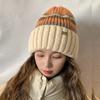 New Wool Hat for Students In Autumn and Winter Warm Cold Hats Fashionable and Versatile Knitted Ear Protection Head Hat for Women Thickened Cold Hat