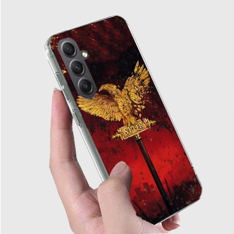 SPQR Roman Imperial Legionv Phone Case for Samsung A16 A26 A36 A56 A17 A37 A57 A07 A06 A02S A03 A04S A05S Galaxy Note 20 10 A50S