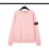 Stone Island Compass Patch Basic Hoodless Sweatshirt Loose Fit Men Women Casual Daily Wear