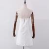 Retro European & American Style French Cotton Linen Slip Dress – Breathable, Comfortable, Tie-Up Back, Sexy Summer Short Dress