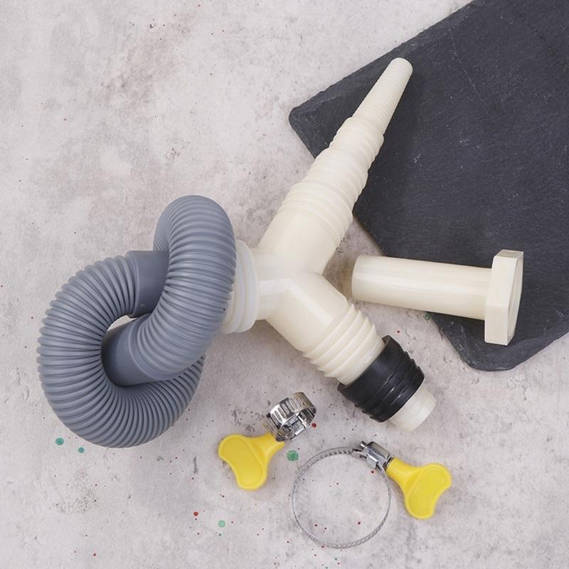 General Washing Machine Dryer Drain Hose Extension Kit Flexible Waterproof Design Multi Brand Compatibility