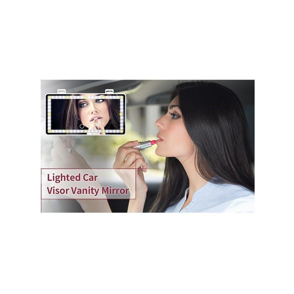 Padom Car Visor Vanityrror Rechargeable with 3 Light Modes & 60 LEDsrror for Truck SUV Rear View Dimmable Touch Screen Car As A Gifts