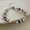 Banyan Tree S925 Silver Beaded Dopamine Bracelet - Korean Niche Design for Women.