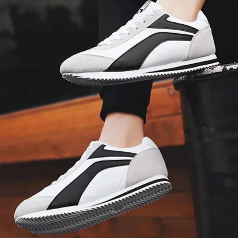 Men Running Fashion Casual Sneakers Breathable Sport Walking Knit Shoes Athletic Gym Lightweight Men Sneakers Casual Shoes