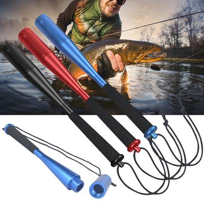 2/1PC Fish Hammer with EVA Handle Fishing Bat 24.7cm Fly Fishing Priest Fish Whacker Fish Bat Aluminum Alloy Fishing Accessories