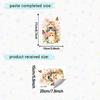 Cat Cartoon Decal Static Cling Wall Fridge Car Sticker Multipurpose Removable DIY Decor