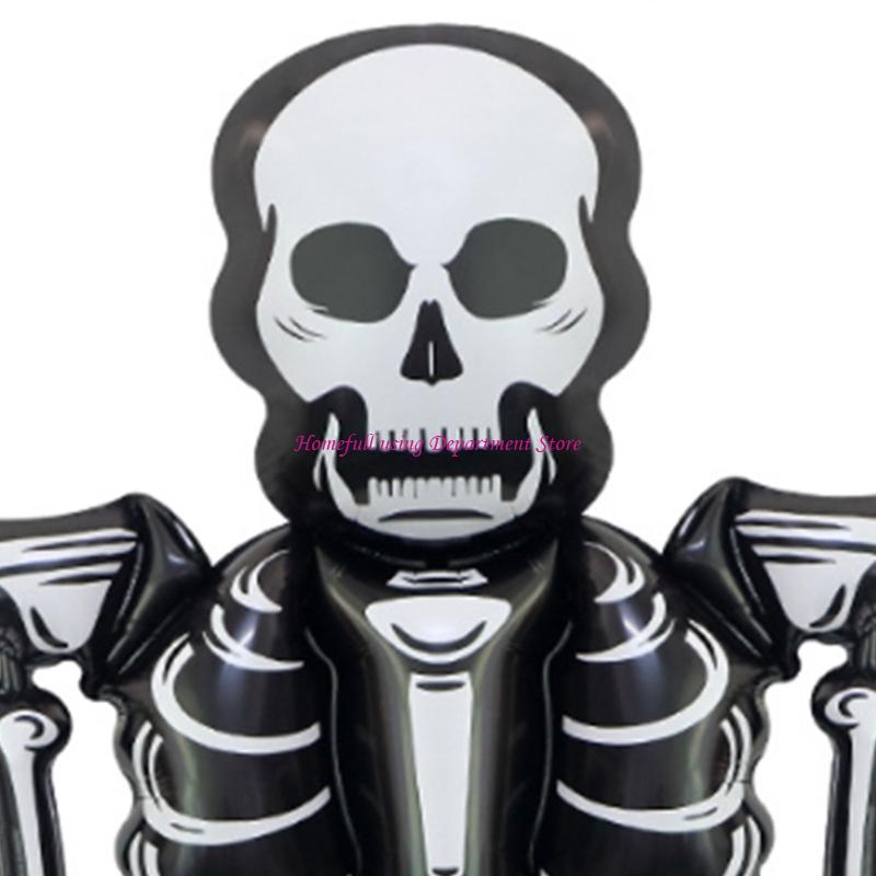 Large 2.55m Skeleton Balloon for Halloween Partie Aluminum Foil Balloons