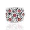 Red Garnet Ring, 925 Sterling Silver Ring, Natural Garnet Women Ring, Handmade Ring, Statement Ring, Bohemian Ring, Gift For Her
