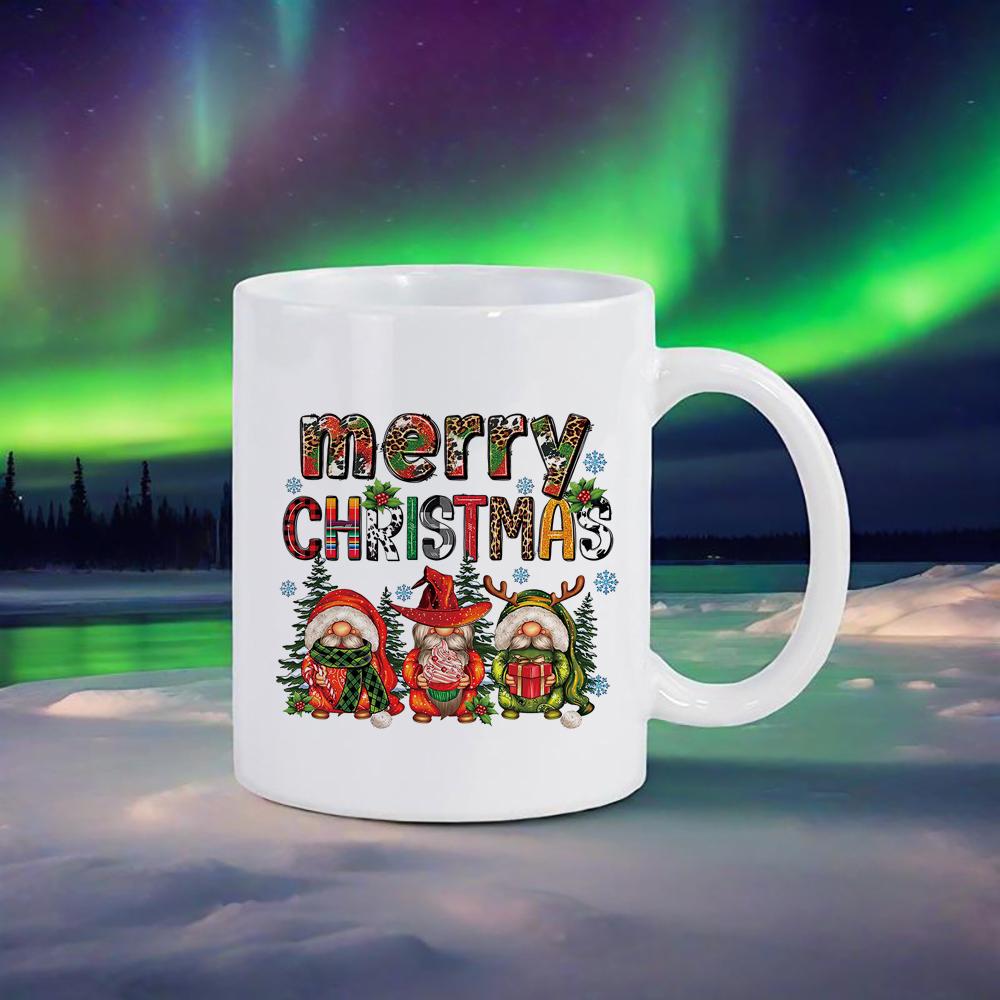 Christmas LOVE Pattern Mug Snowflake Coffee Mugs Cute Snowman Water Cup Tea Cups Beer Breakfast Cup Funny Drinkware Ceramic Bar