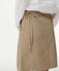 Musinsa Standard Woman Women'S Cargo Knee-Length Skirt [Beige]