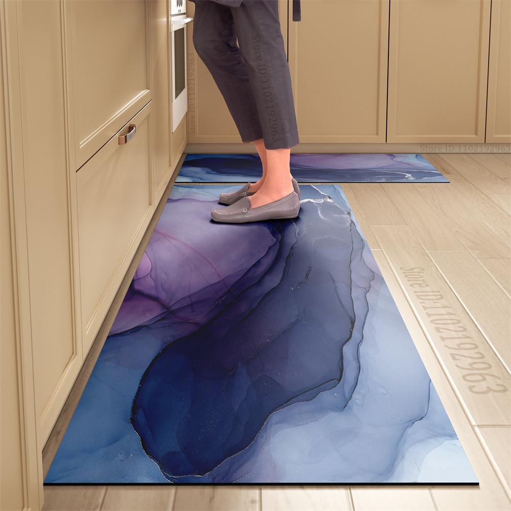 Rutschfeste Küchenmatte Lange Teppiche Kristall-Samt-Teppich für Wohnzimmer Absorbierende Fußmatten Schlafzimmer-Fußmatte Alfombra Kleine Teppiche