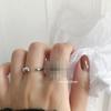 Silver Beautiful S925 Round Shape Ring For Women With Polished Open Adjustable Design Suitable Gifting For