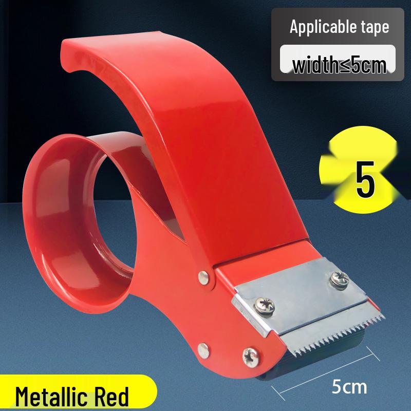 Thickened Plastic Carton Sealer: 5CM/6CM Wide Tape Cutter, Large Gold Tape Dispenser.