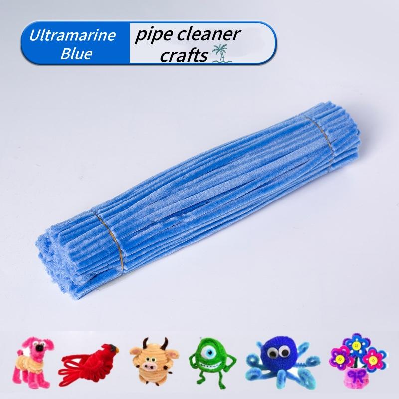 100 Pieces Pipe Cleaners Chenille Stem, Solid Color Pipe Cleaners Set for Pipe Cleaners DIY Arts Crafts Decorations