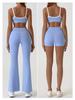 Women's Slim Fit Color Block Yoga Suit - Naked Feeling Outdoor Sportswear Set