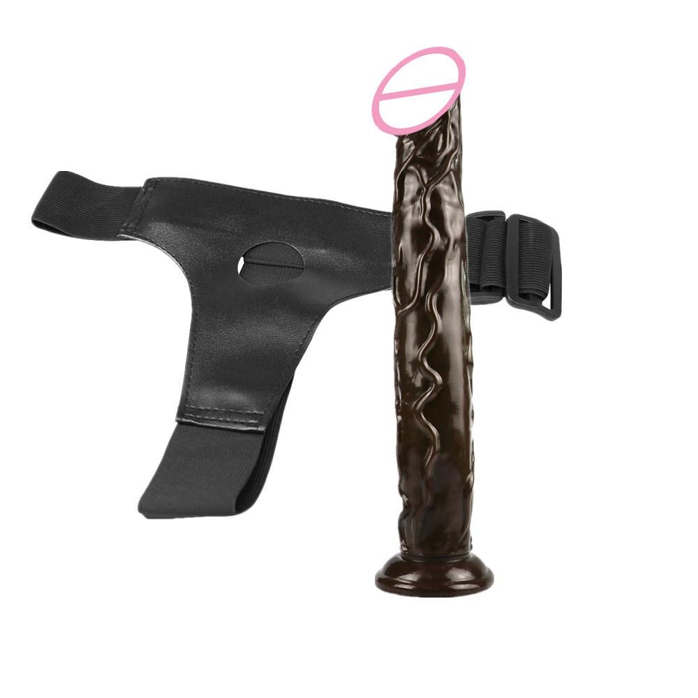 Wearing Leather Pants Without Egg Size Female Dildo Masturbator Adult Pull-up Wearing Penile Products
