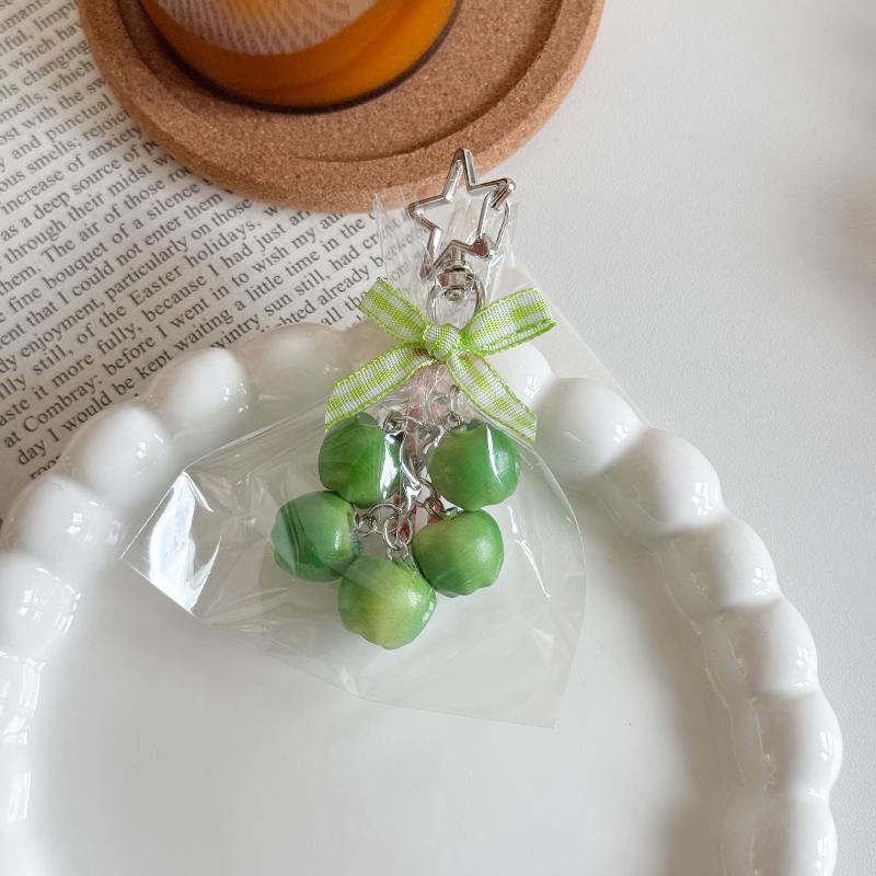 Creativity Mini Banana Pineapple Pendant Keychain Simulation Fruits Design Backpcak Hanging Piece Bag Charm Car Key Chain