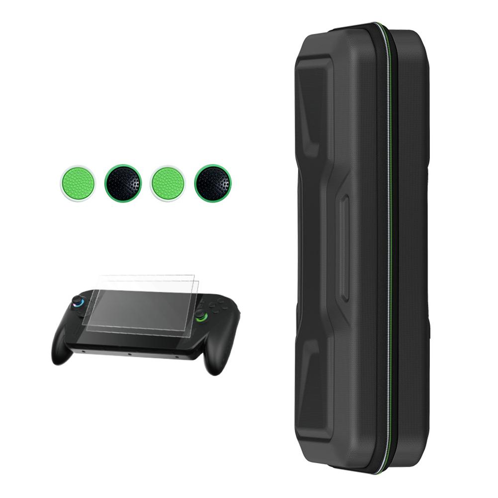 

Handheld Shockproof Game Console Storage Bag For ROG Xbox Ally/AllyX With Tempered Glass Film And Thumbstick Caps Set чёрный