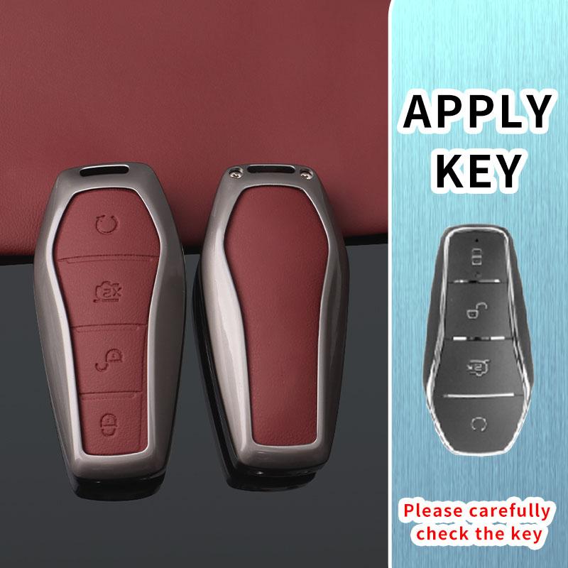 

Zinc Alloy Car Key Case Cover Shell For Byd Atto 3 Han Ev Dolphin Lied Tang Dm Qin Plus Song Pro Max Yuan Auto Accessory