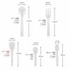 Shimojima Heiko Spoons, Plastic, Clear, 10cm, Individually Wrapped, 100 Pieces, 004513007