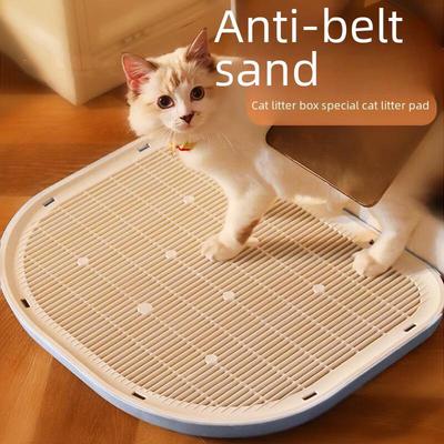 Cat Litter Mat - Anti-Tracking, Leak-Proof, Durable Plastic Mat for Cat Toilet and Litter Box