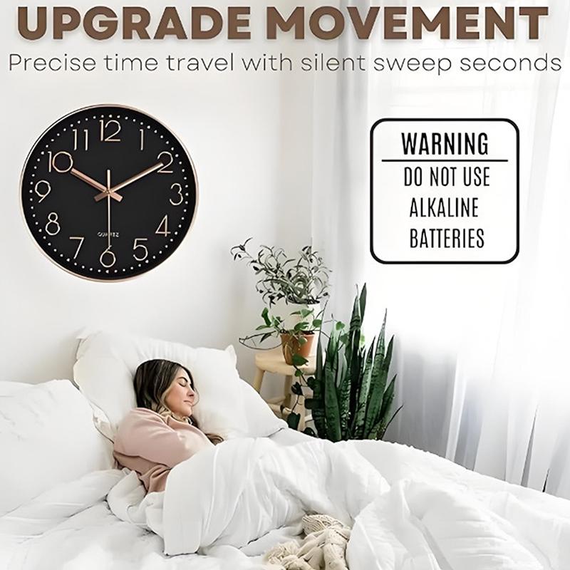 Orologio da Parete 12 Pollici Design Moderno Legno Nordico Soggiorno Meccanismo Silenzioso Camera da Letto Cucina Ufficio Orologi Brevi Meccanismo