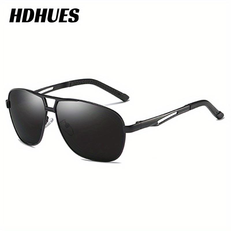 

HdHues унисекс, металлические поляризационные унисекс, модная оправа из алюминиевого сплава магния, уличные солнцезащитные очки для путешествий, рыбалки, UV400V400 чёрный