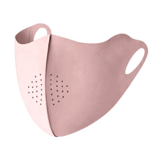 Soft Ice Silk Face Guard, Half Face Sun Protection Neck Cover, Breathable Holes Face Shield with Elastic Ear Loop for Outdoor Women Cycling Hiking