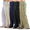 Herren Leinen Freizeithose Frühling und Herbst Herren Baumwolle und Leinen Freizeithose