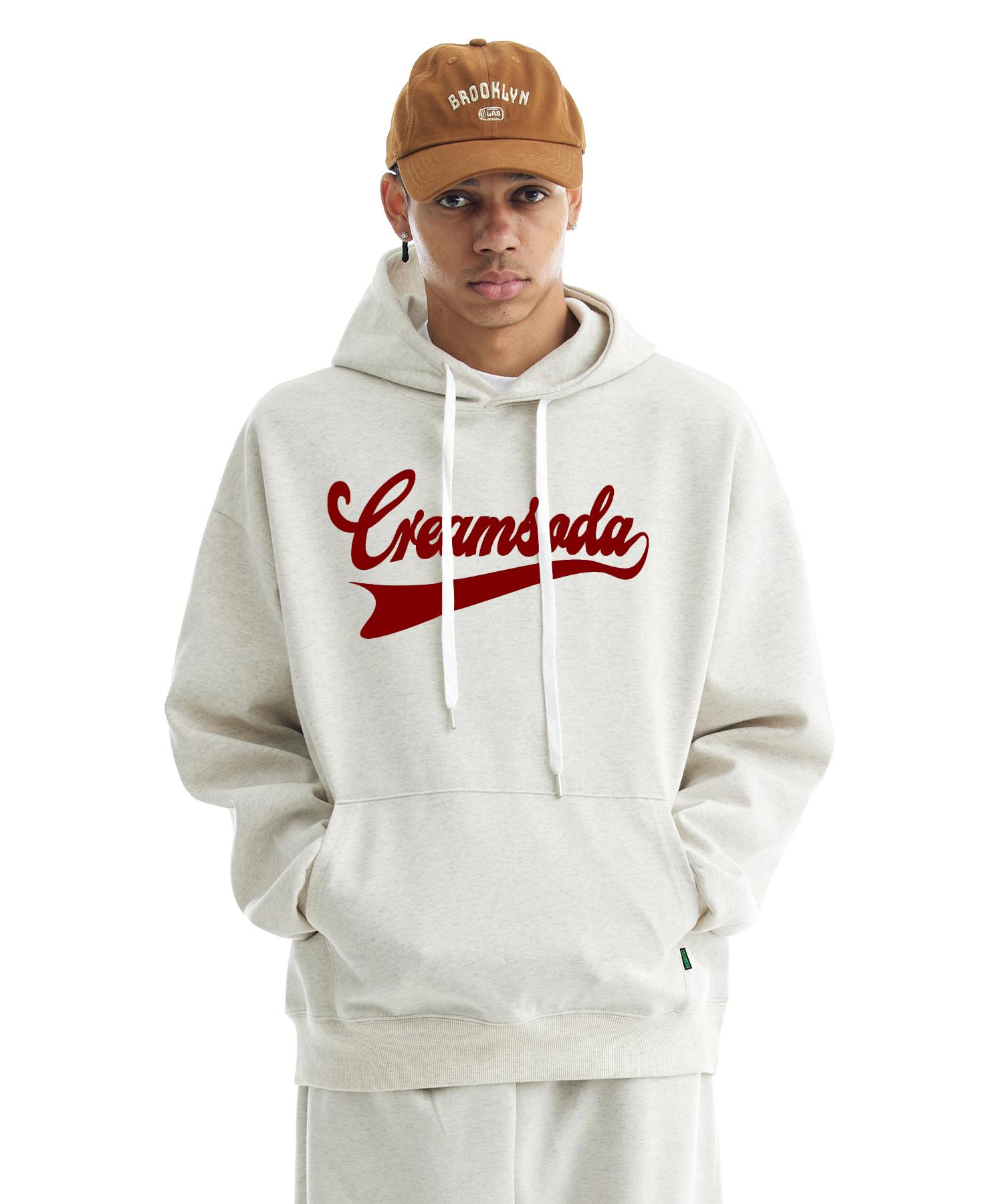 Cream Soda Lab Authentic Logo Hoodie Oatmeal M