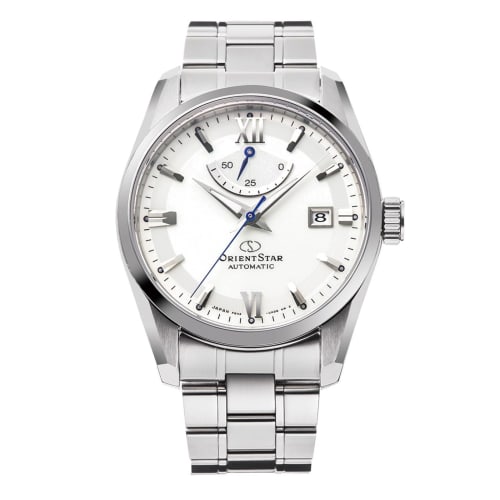 Orient Star RK-AU0006S Men's Automatic Watch, Standard Mechanical, Made In Japan, with 2-Year Manufacturer's Warranty, White and Silver