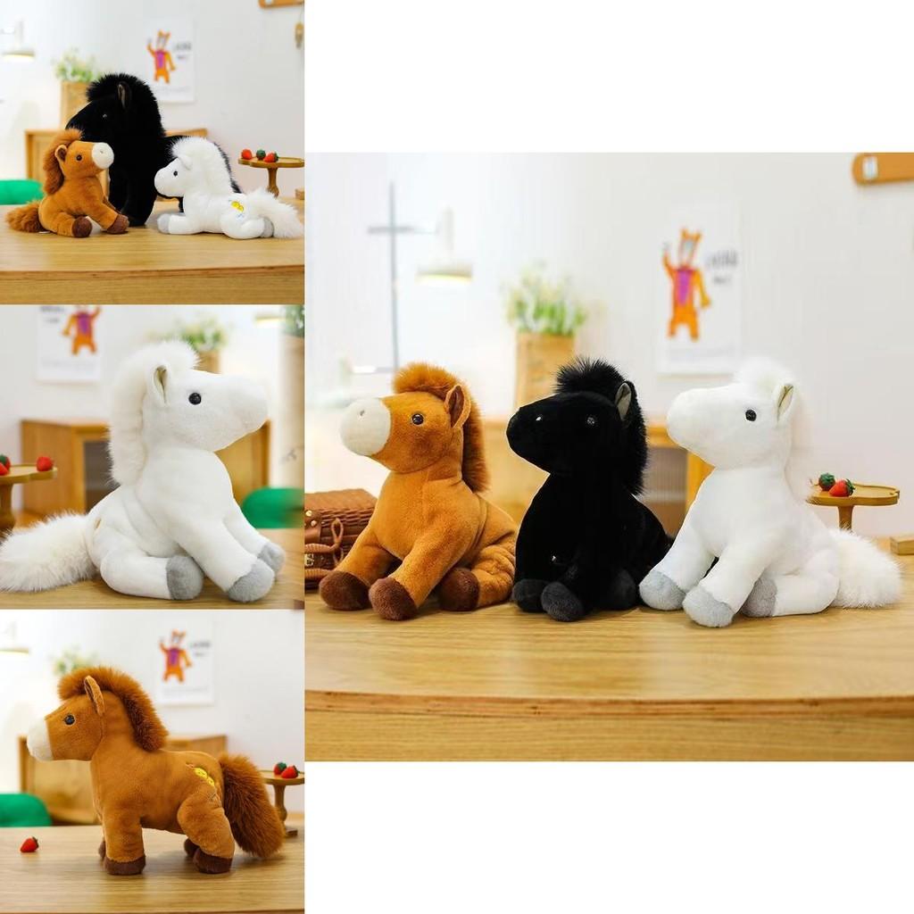 Peluche Cavallino con Imbottitura in Cotone PP Morbido Cuscino da Coccolare per Bambini e Regalo di Compleanno