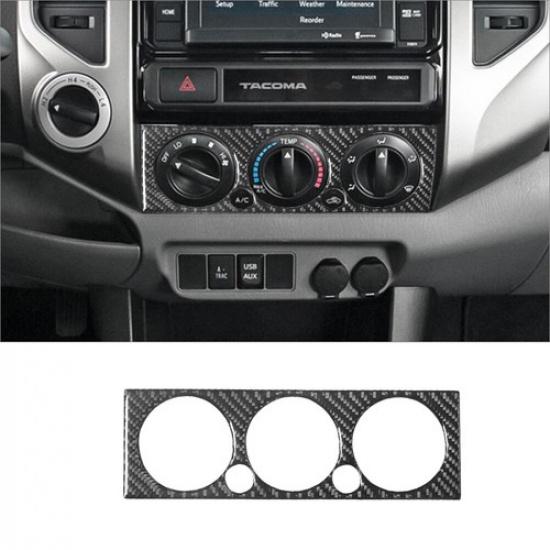 Carbon Fiber Interior Climate Control Cover Trim For Toyota Tacoma 2012-2015