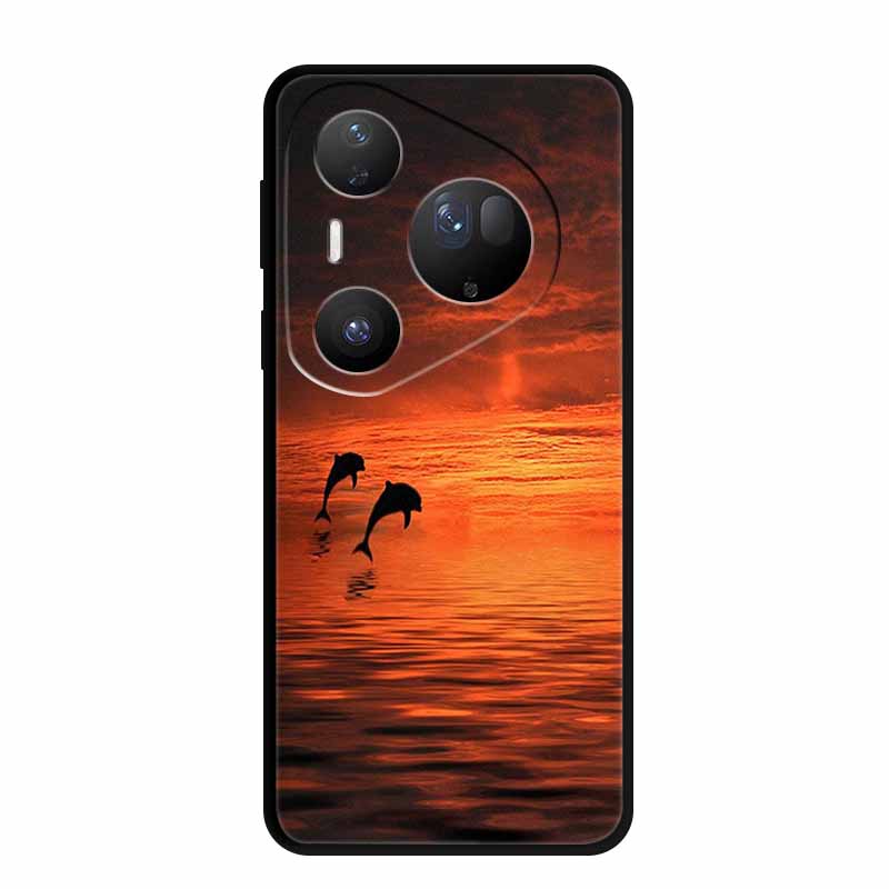 Cover For Huawei Pura 80 Pro Plus Silicone TPU Phone Case for Pura80 pro+ 80 Ultra Para Black Back Soft Protector Cartoon Capa