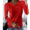 New Women's Long Sleeve Lace Top, Hot Popular Item for Fall Winter in America and Europe