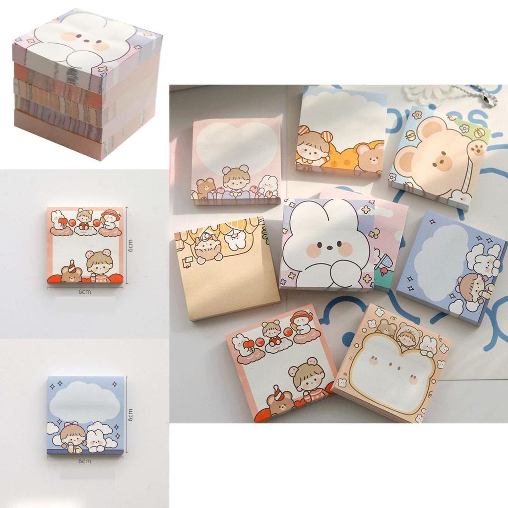 Memo Sticky 100sheets Pad Message Notes Decorative Notepad Stationery Supplies