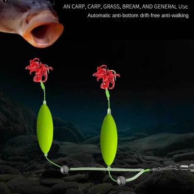 3pcs Double Hook Fishing Hair Rigs Hook Anti Bottom Carp Rigs Fishing Lure  Fishing Tackle