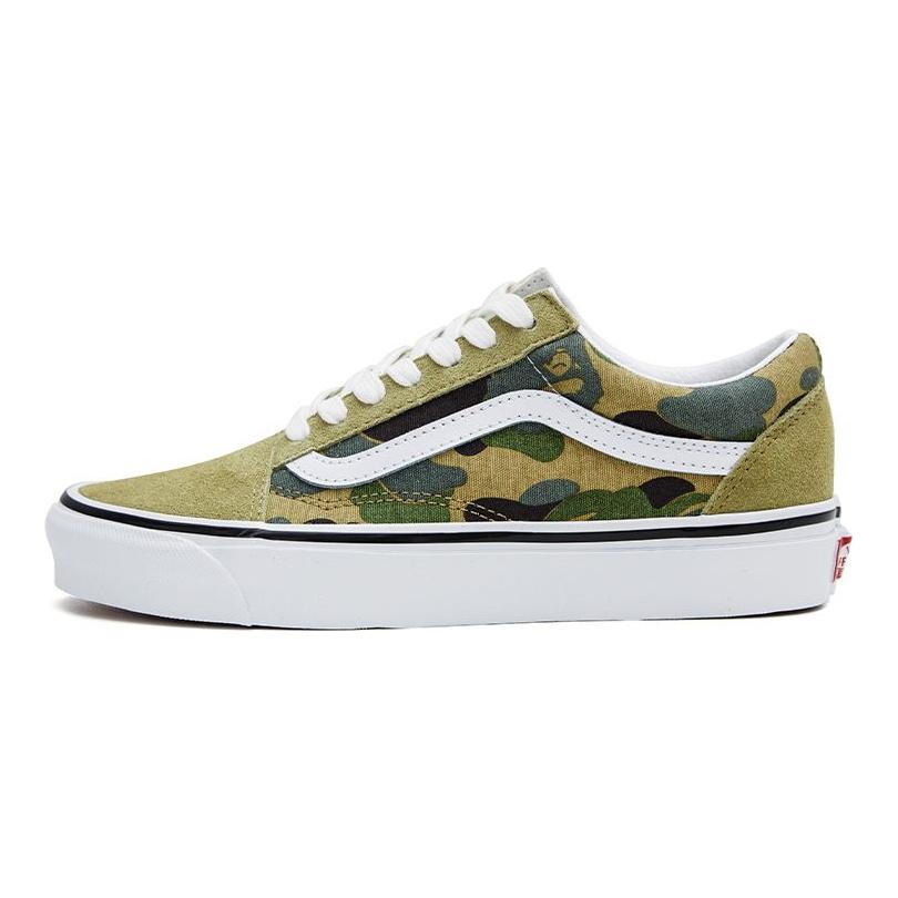 BAPE X Vans Old Skool 36 DX Green Camo Unisex Sneakers Abc-Camo VN0A54F37BE