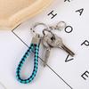 Braided Leather Car Keychain - Unisex Waist-Hanging Bag Charm Keyring