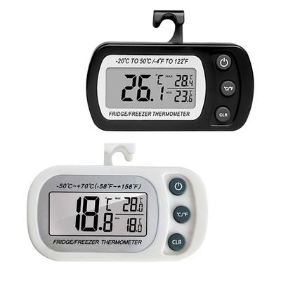 1pc Digital LCD Thermometer with Hook, Thermo-hygrometer, Multi-purpose, Cold Storage, Fridge, Home, Bedroom