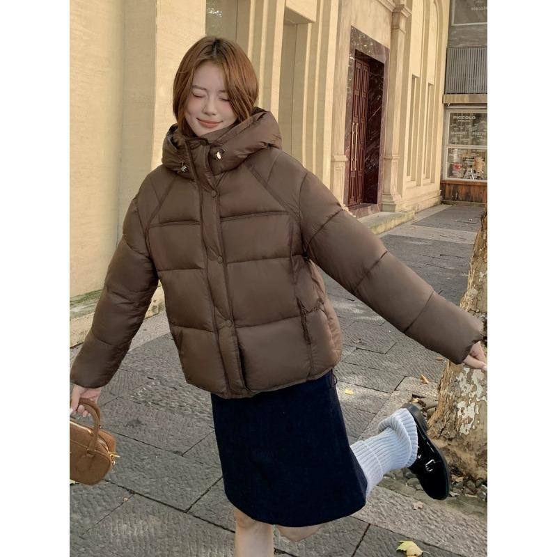 

Облачная пуховая хлопковая одежда женская короткая новая высококачественная свободная с капюшоном одежда-хлеб хлопковая одежда тренд XL recommends 150-82.5 kg