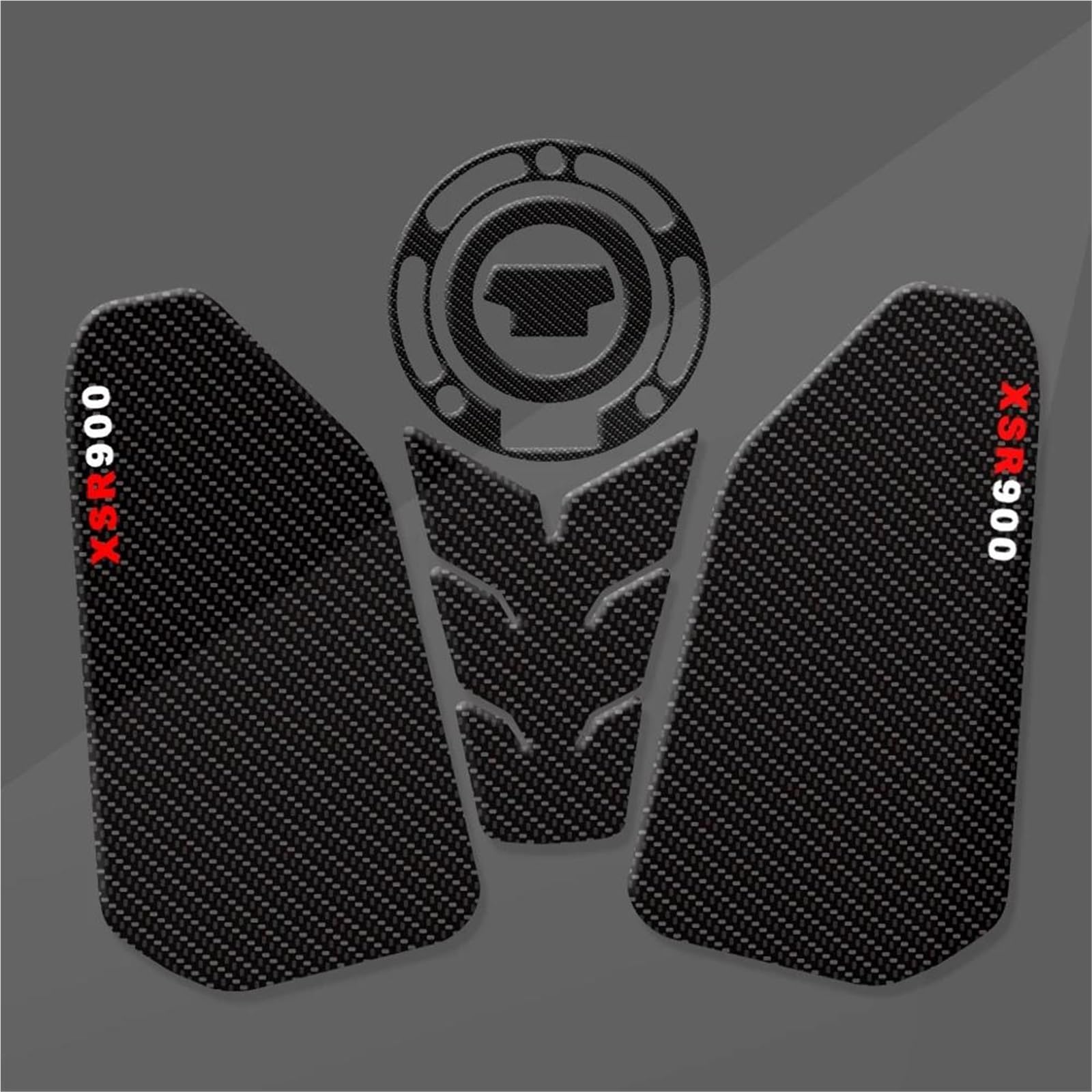 Fits XSR900 XSR 900 GP 2022 2023 2024 Motorcycle Tank Pad Protector 3D Epoxy Clear Fishbone Decal One size