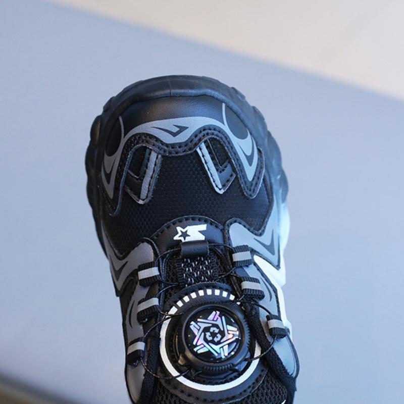 Children's Sports Shoes Spring and Autumn Boys' Dad Shoes Rotating Button Girls' Casual Shoes Internet Famous Soft Soled Baby Shoes