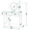 Loft Cosmetic Dressing Table With Led Makeup Mirror And Drawer Lighting