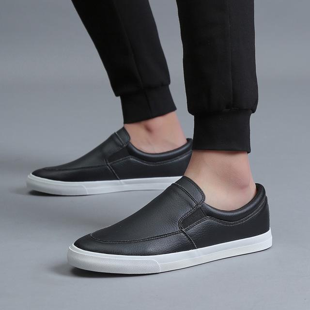 Men PU Casual Shoes Loafers Male shoes flat shoes Men's Adult Slip On Flats Spring Autumn Mens Trainers zapatos de hombre