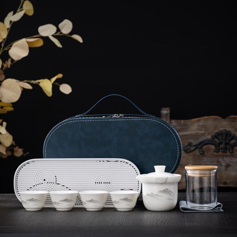 Portable Chinese Ceramic Travel Tea Set