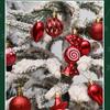 31Pcs Christmas Celebration Baubles Tree Decorations Colorful Shatterproof Baubles Stylish Festives Home Embellishment