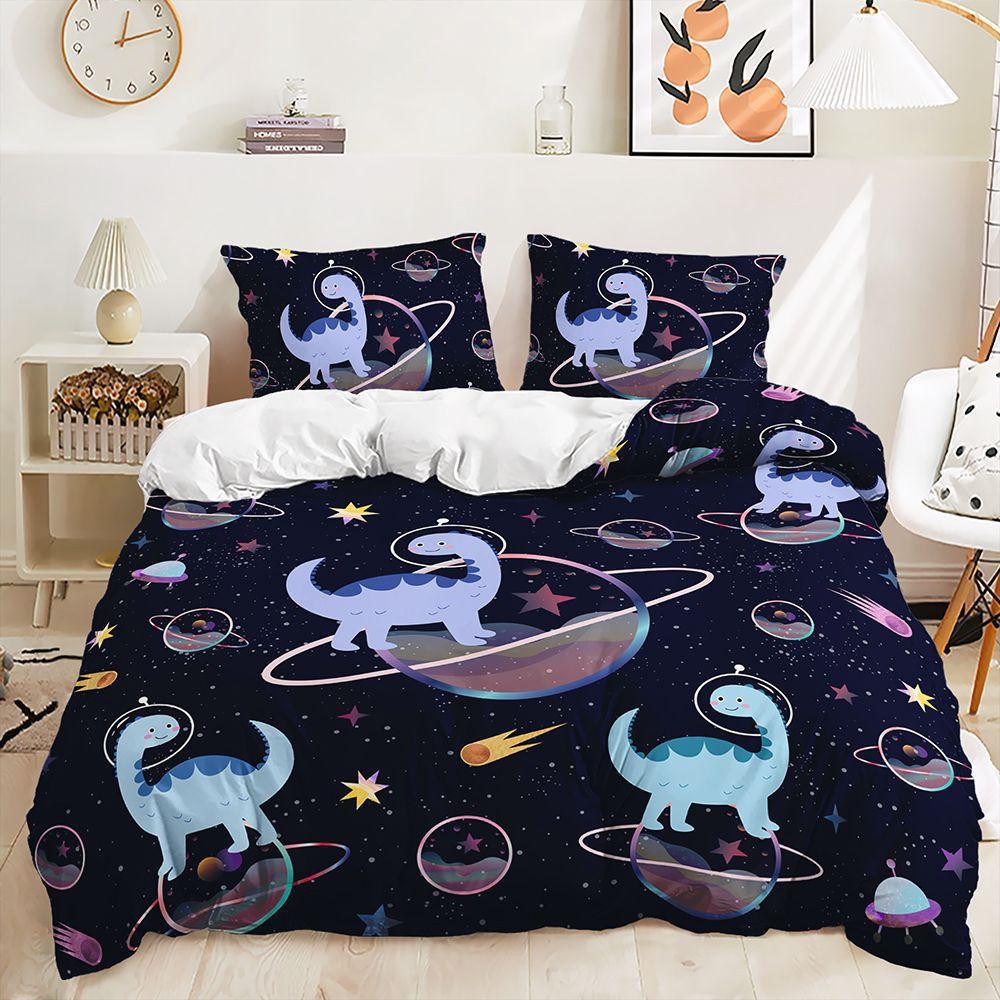 Three-Piece Animal Dinosaur Quilt Set Two-Piece Bedding Set